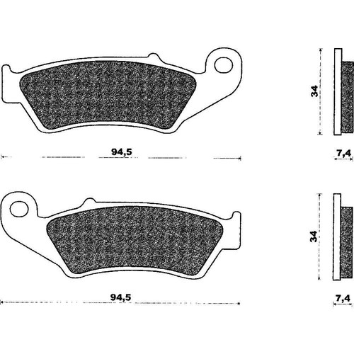 Paire plaquettes cre 125 250 - paire,